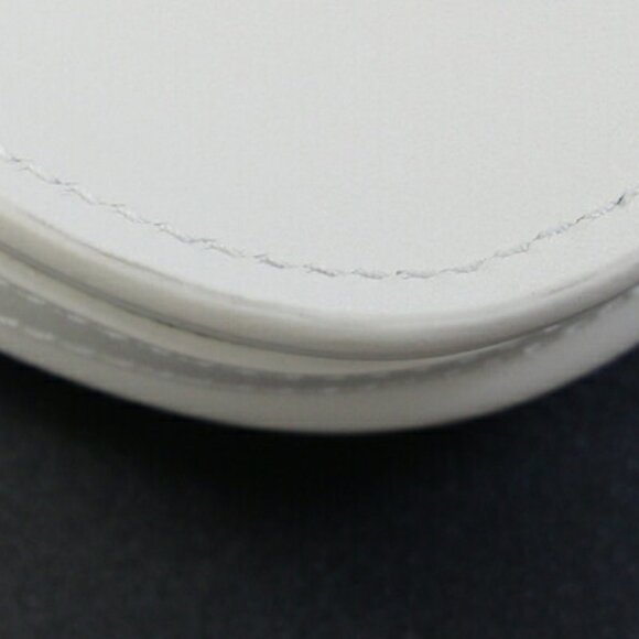 CHRISTIAN DIOR White Leather Pochette Shoulder Bag - Picture 6 of 8